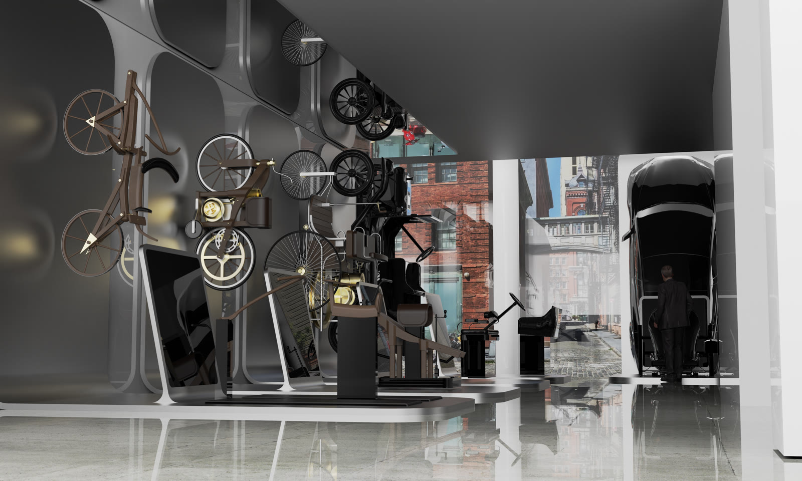 Travel Through Time exhibit, plate 1 of 3